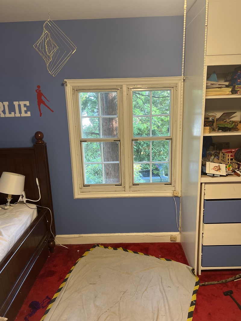 2 wide Double hung windows separated by Mullion